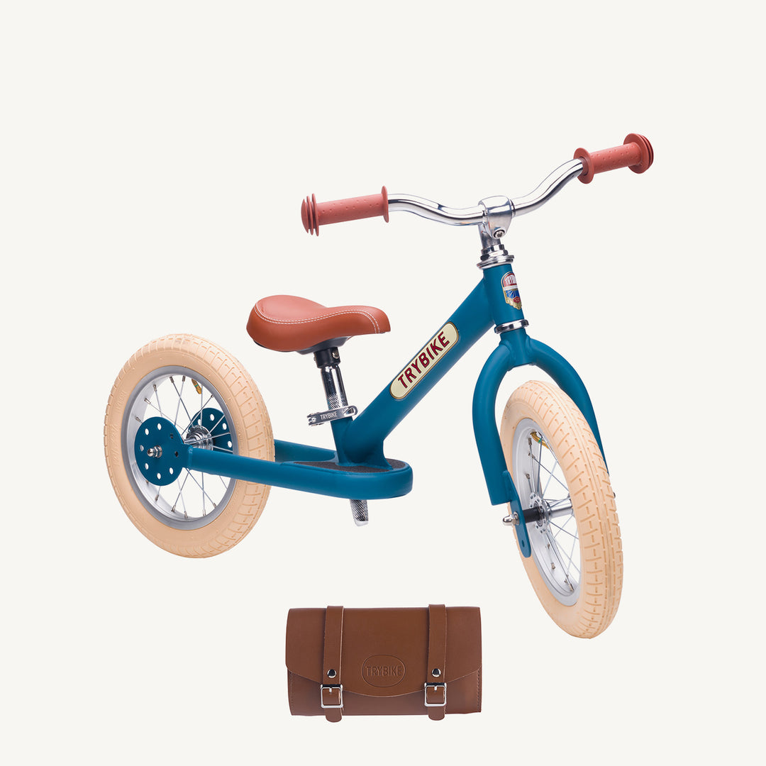 Trybike Steel Balance Trike - Matte - Vintage Blue