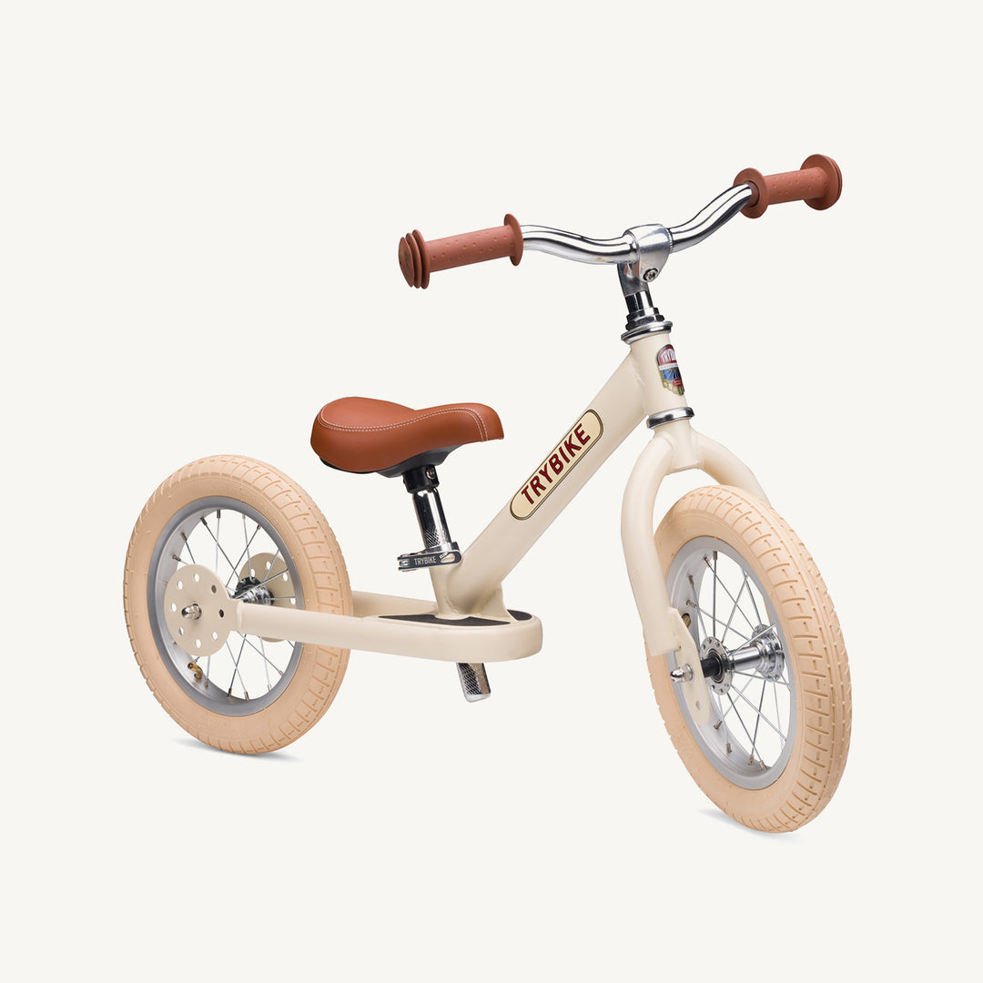 Trybike Steel Balance Trike - Matte - Vintage Cream