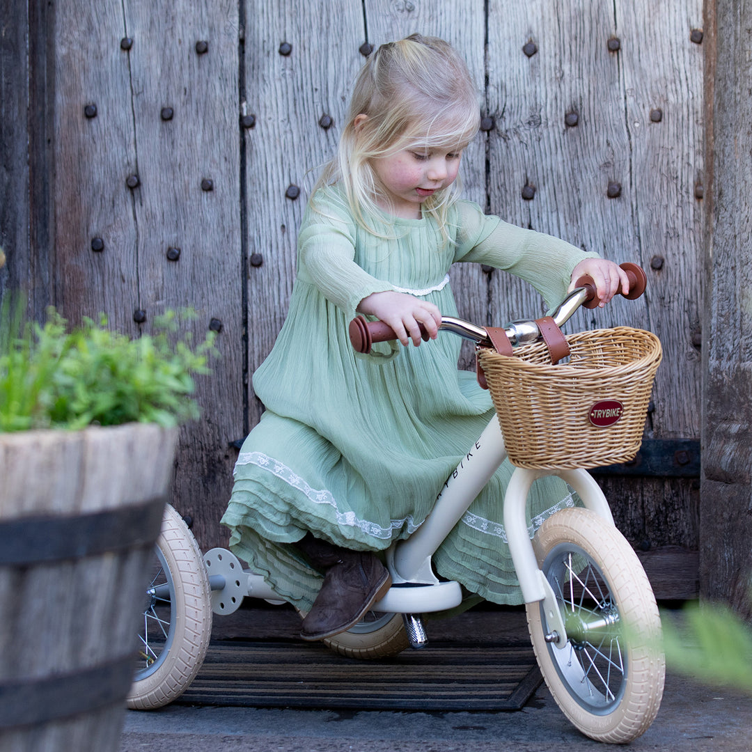 Trybike Steel Balance Trike - Matte - Vintage Cream