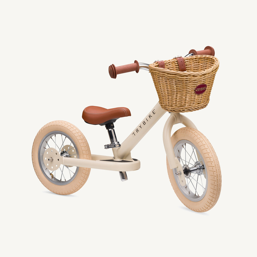 Trybike Steel Balance Trike - Matte - Vintage Cream