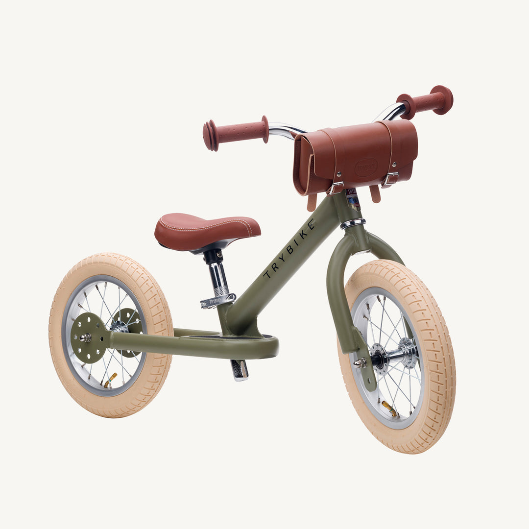 Trybike Steel Balance Trike - Matte - Vintage Green