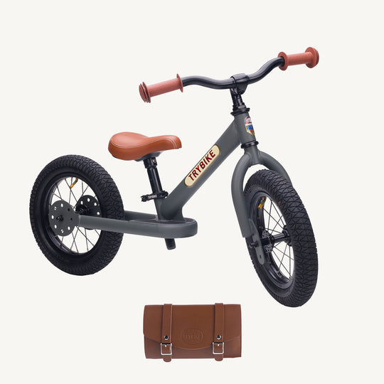 Trybike Steel Balance Trike - Matte - Vintage Grey