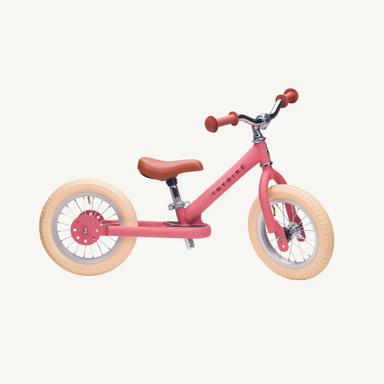 Trybike Steel Balance Trike - Matte - Vintage Pink