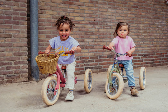 Trybike Steel Balance Trike - Matte - Vintage Pink