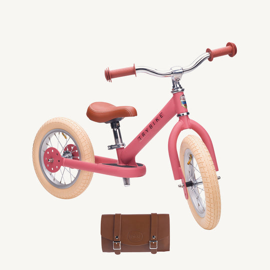 Trybike Steel Balance Trike - Matte - Vintage Pink