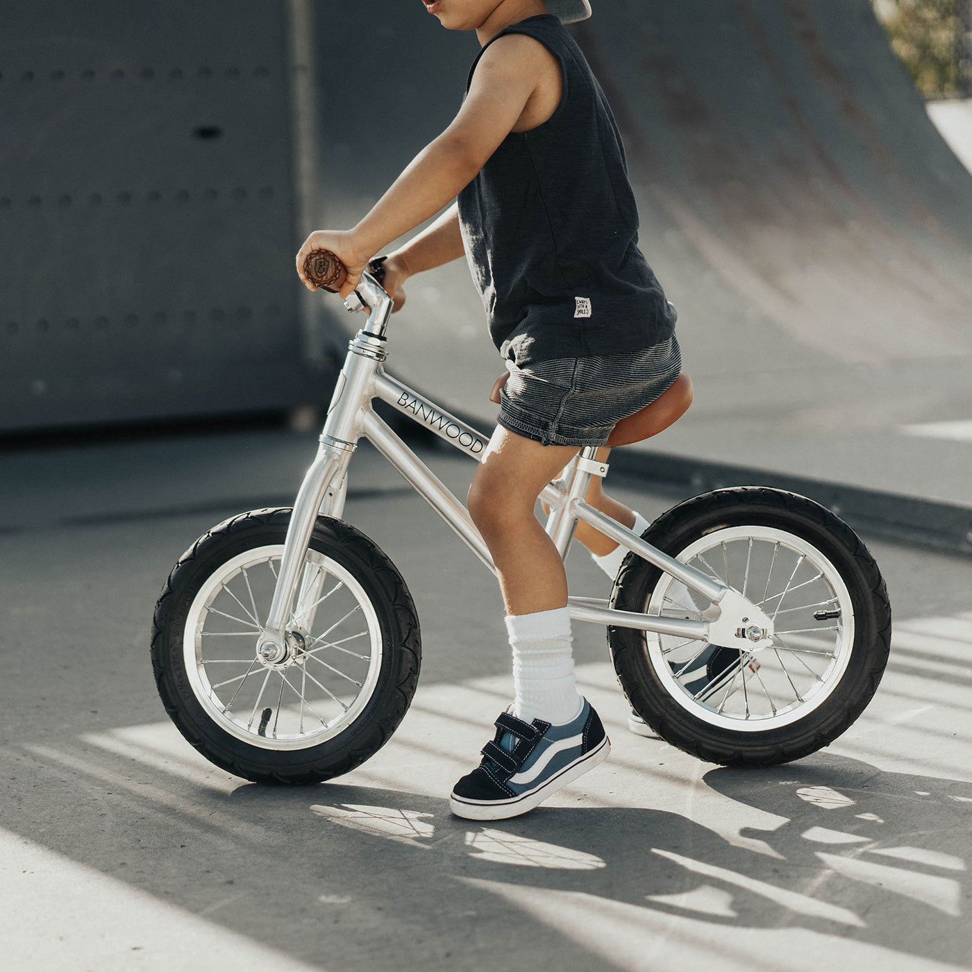 Banwood First Go Balance Bike - Chrome Special Edition